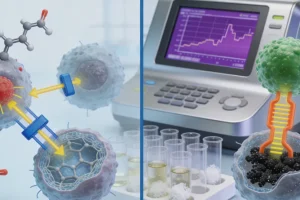 基因检测实验室技术人员操作测序仪