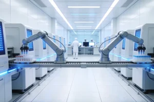 医生与患者查看病理报告沟通场景