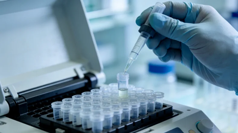 液体活检与组织活检流程对比示意图