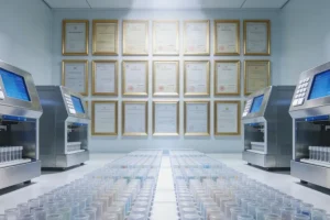 肺部原发肿瘤与纵膈淋巴结转移示意图