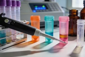 医生与患者共同查看基因检测报告