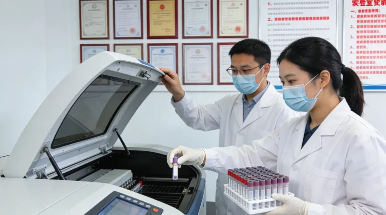 医生与肺癌患者沟通基因检测报告