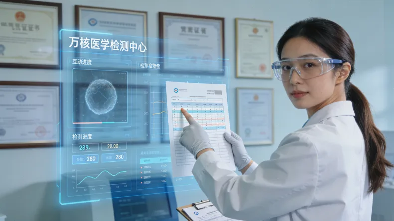 基因检测报告与肺部CT影像对比示意图