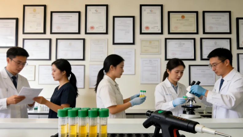 医生与患者共同查看基因检测报告