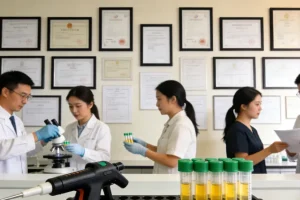 医生在安静诊室与听障患者面对面沟通示意图