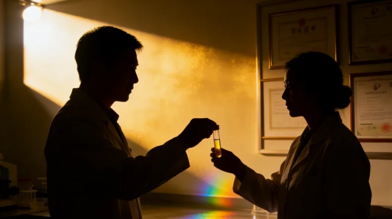 肺癌病理切片下PD-L1蛋白染色显示