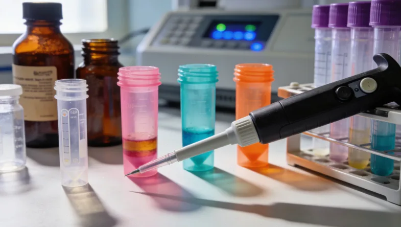 医生与肺癌患者讨论基因检测报告