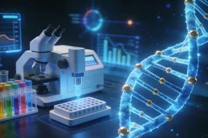 HER2突变肺癌的基因检测流程示意图