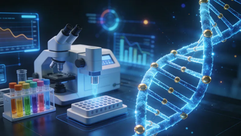 HER2突变肺癌的基因检测流程示意图