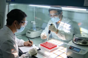 肺癌靶向治疗示意图：钥匙与锁孔的精准匹配