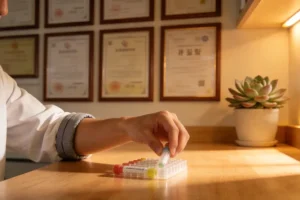 医生团队围坐讨论患者基因检测报告