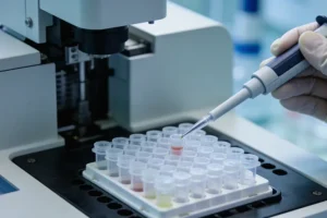 患者与医生共同查看基因检测报告