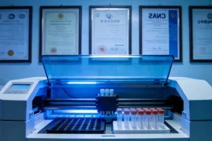 患者与医生共同查看基因检测报告