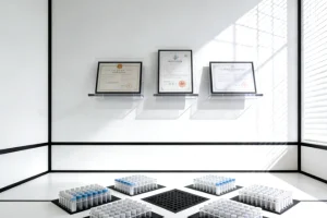 医生与患者及家属在诊室内认真沟通