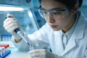 肺癌基因检测流程示意图