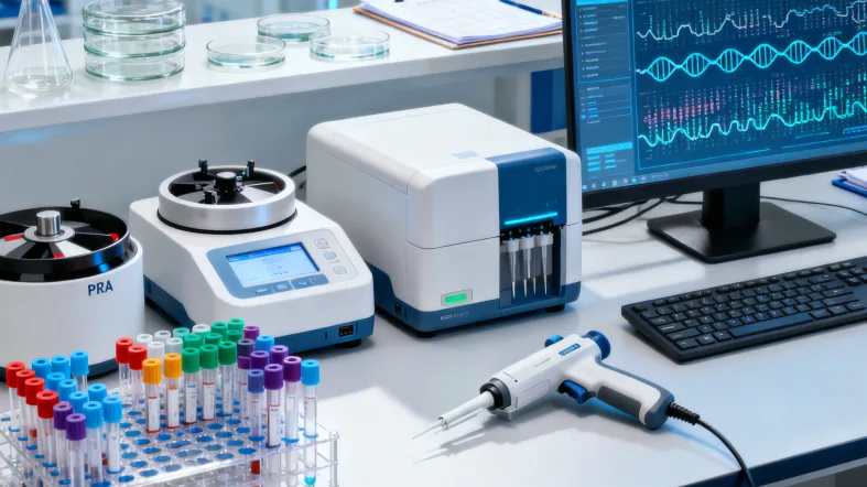 一位患者手持基因检测报告,面露忧虑