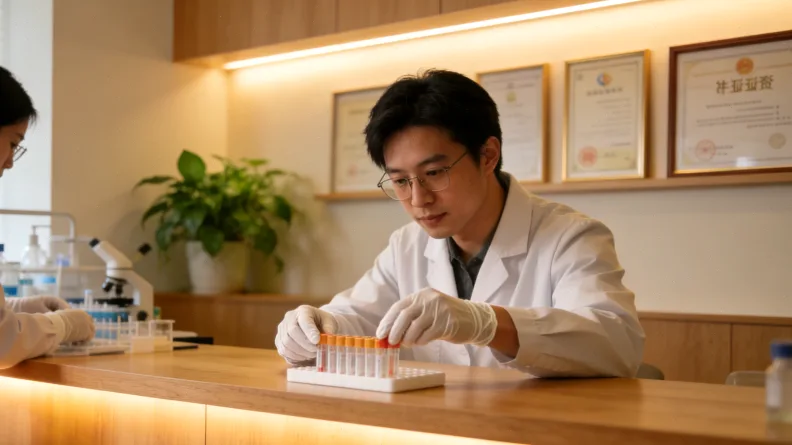 医生与患者沟通疫苗接种场景