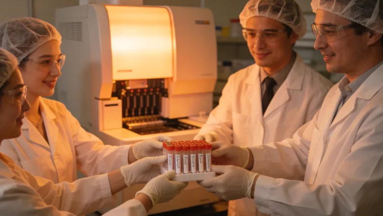 患者向医生展示基因检测报告咨询场景