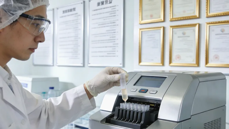 患者查看基因检测报告，面露疑惑