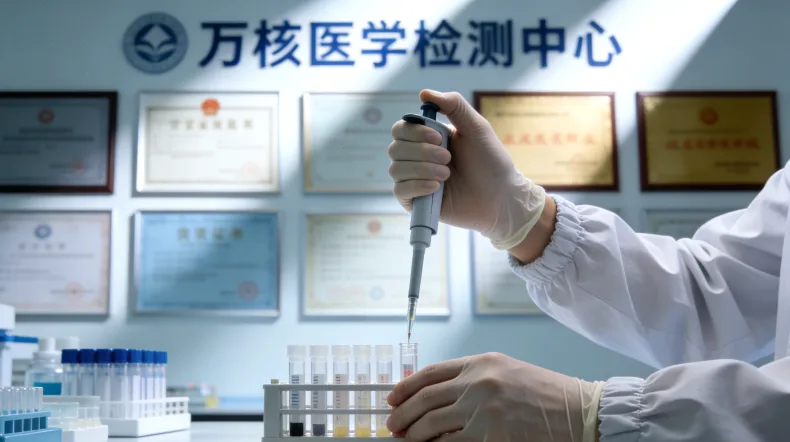 基因检测采样（口腔拭子）过程特写