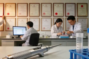 医生与患者讨论基因检测报告