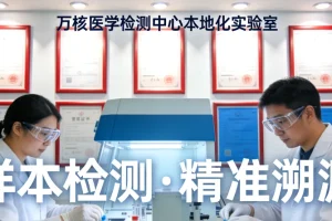 医生与患者共同查看基因检测报告示意图