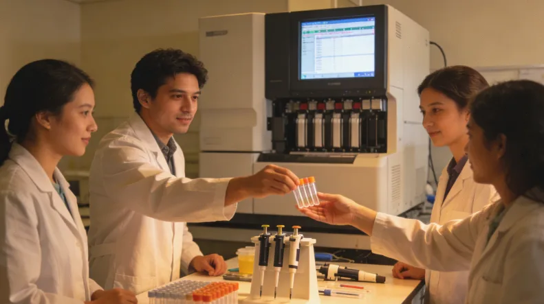 基因检测报告结果示意图，突出关键基因位点