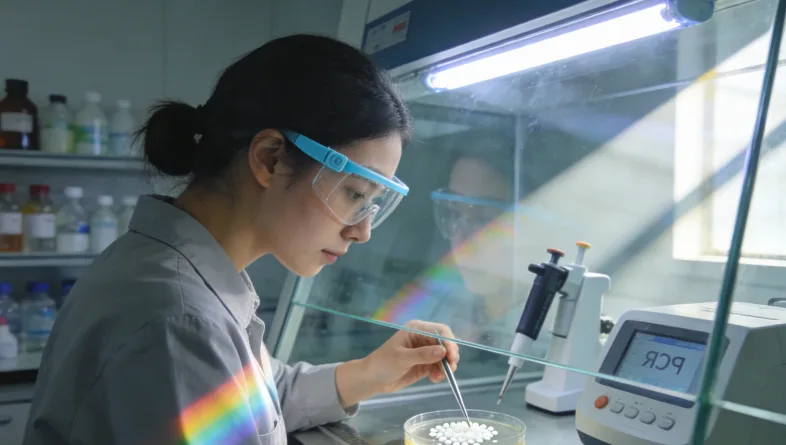 遗传咨询师通过电话为患者解读报告示意图