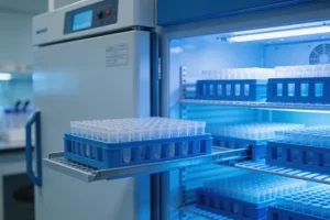 医生与患者共同查看基因检测报告