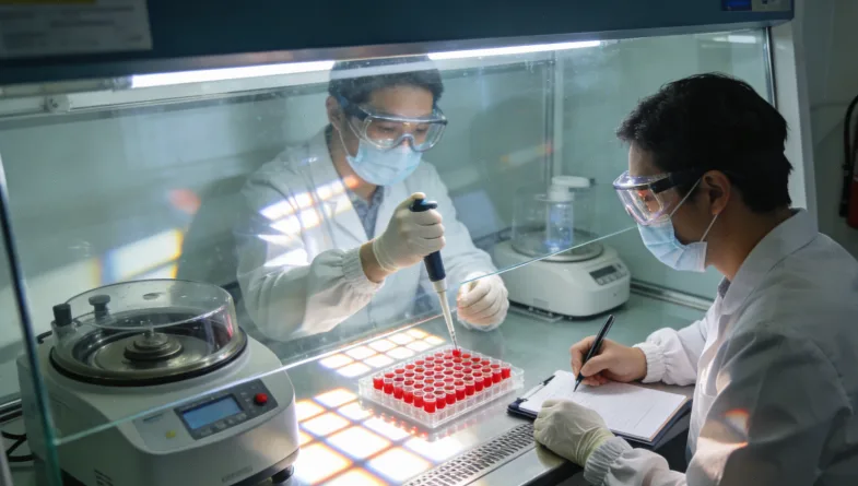 DNA双螺旋结构示意图，突出其稳定性