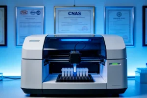 医生与患者讨论基因检测报告