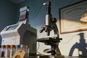 过敏性鼻炎患者面对花粉与食物示意图