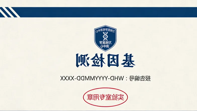 基因检测报告风险等级示意图