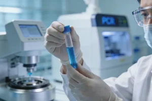 肺癌基因检测实验室工作场景