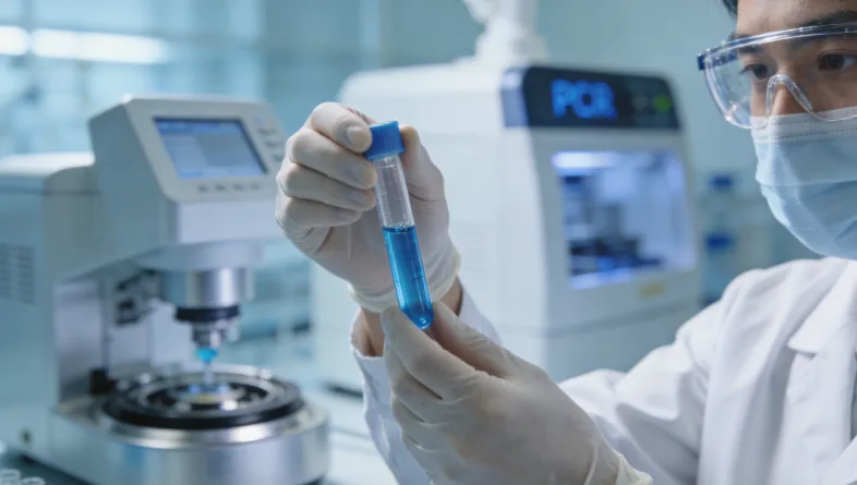 肺癌基因检测实验室工作场景