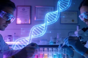 医生与严重过敏患者沟通病情的场景