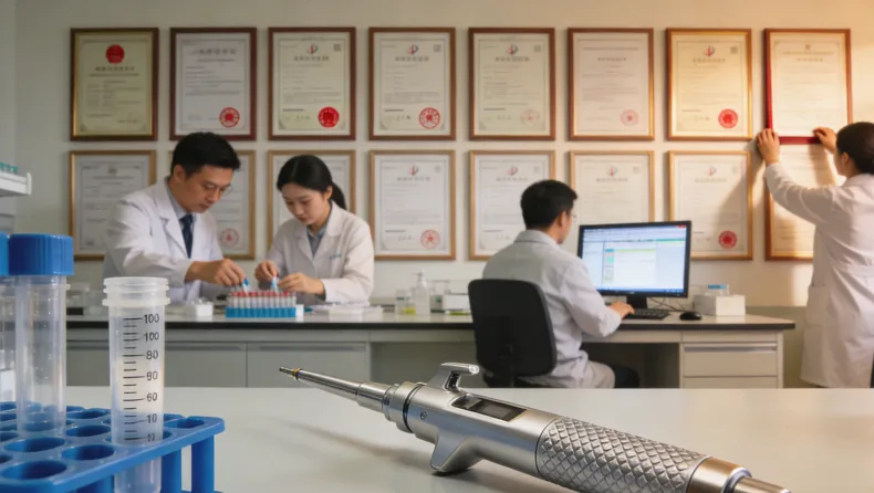 一位母亲困惑地翻阅厚厚的基因检测报告