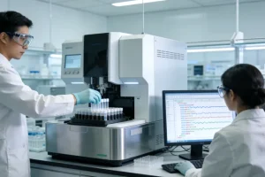 肺癌组织活检穿刺示意图