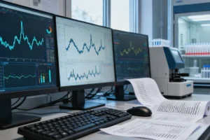 患者手持基因检测报告，面露困惑