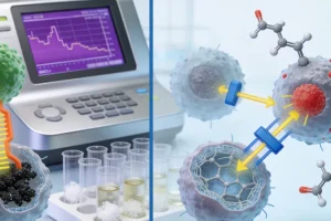 一位母亲与医生共同查看儿童基因检测报告
