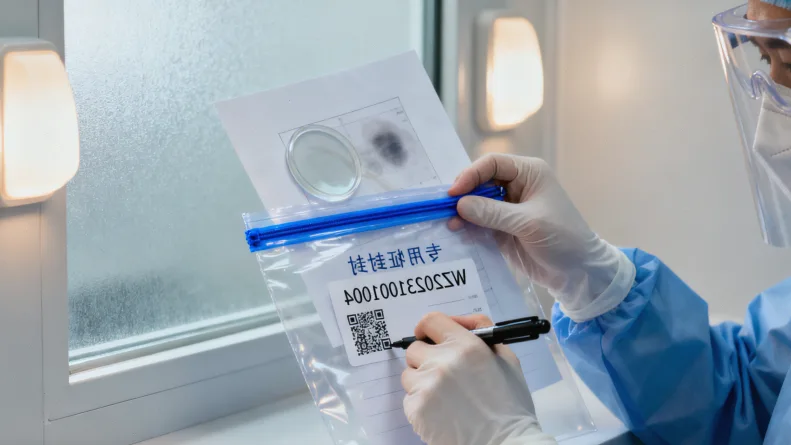 口腔拭子采样示意图