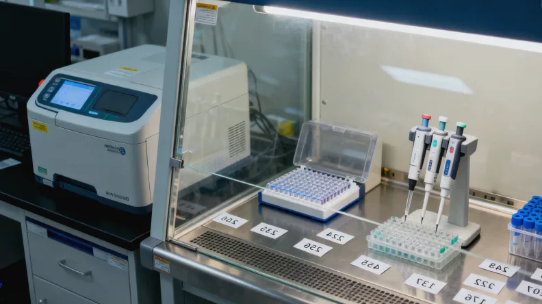 一位患者手持基因检测报告与医生沟通