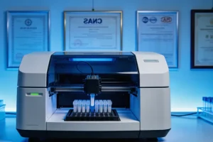 医生与糖尿病患者讨论基因检测报告