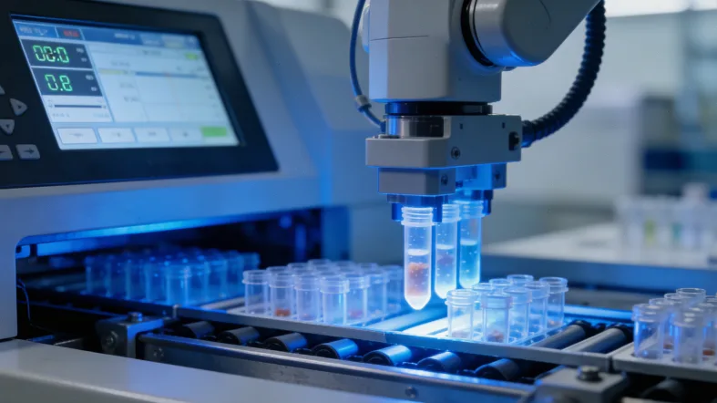 基因序列与各种健康食物示意图