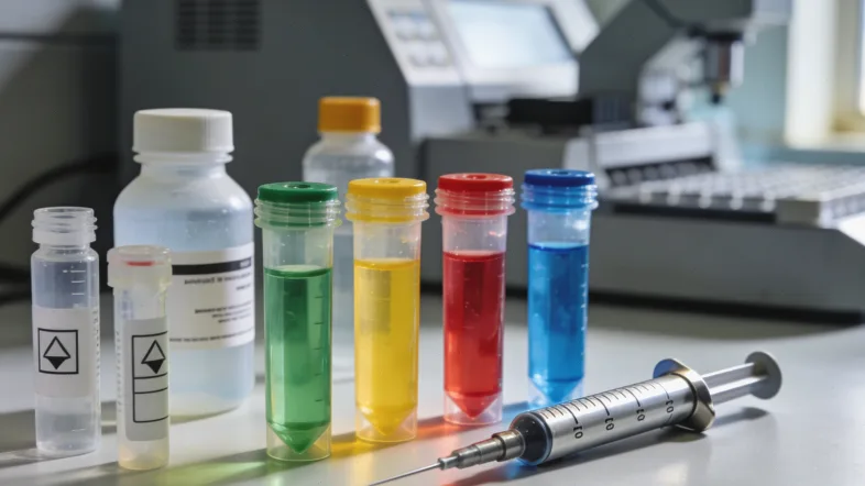 医生与患者家属讨论他汀用药和基因检测报告