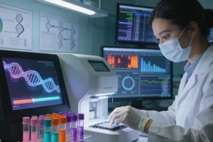 EGFR突变检测流程示意图