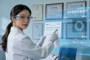 医生与患者共同查看基因检测报告