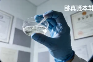 护士在医院规范进行静脉采血操作