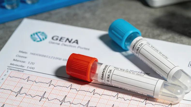 不同他汀类药物药盒与基因报告并列摆放