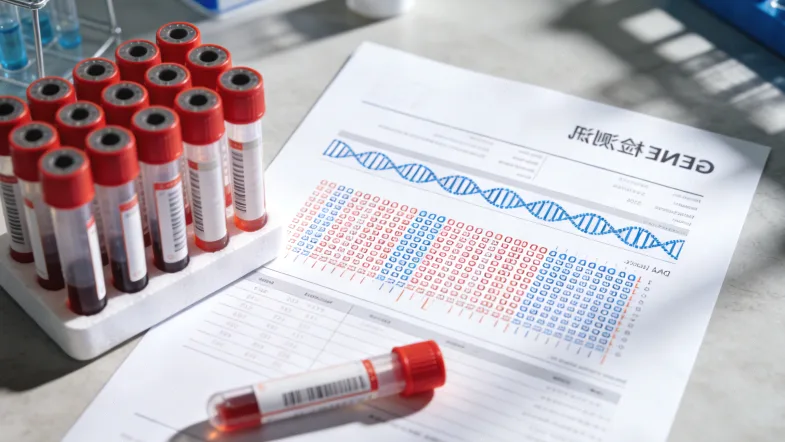 神经内科医生与患者讨论基因检测报告